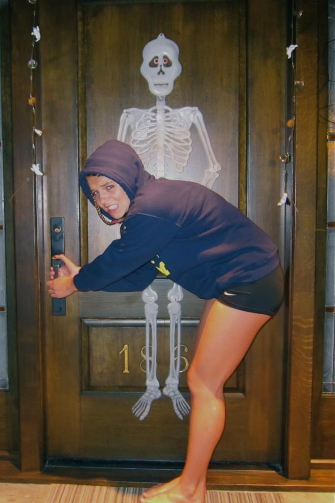 Though Columnist Shannon Scheel (12) hasnt experienced an actual lockout, she has been locked out of her house...on multiple occasions. (Note mother Susan Scheels fantastic Halloween decorations). 