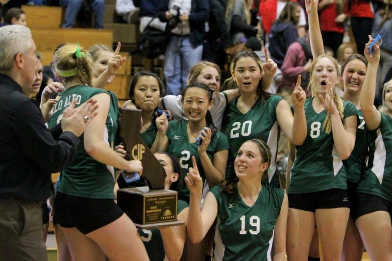 Palo Alto High School Girls Volleyball wins state