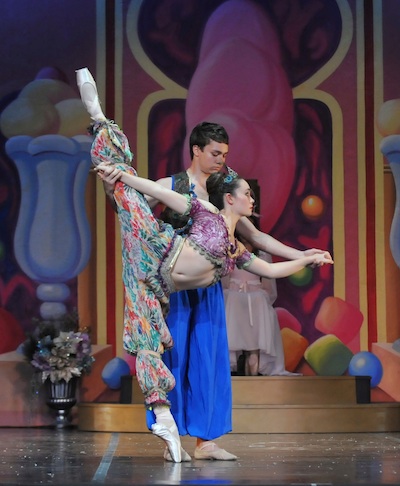 Dancer Maya Kitayama (14) perform a duet in a ballet put on by her studio Dance Connection. 