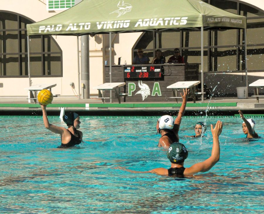 Paly+Girls+Waterpolo+defeated+by+Harker