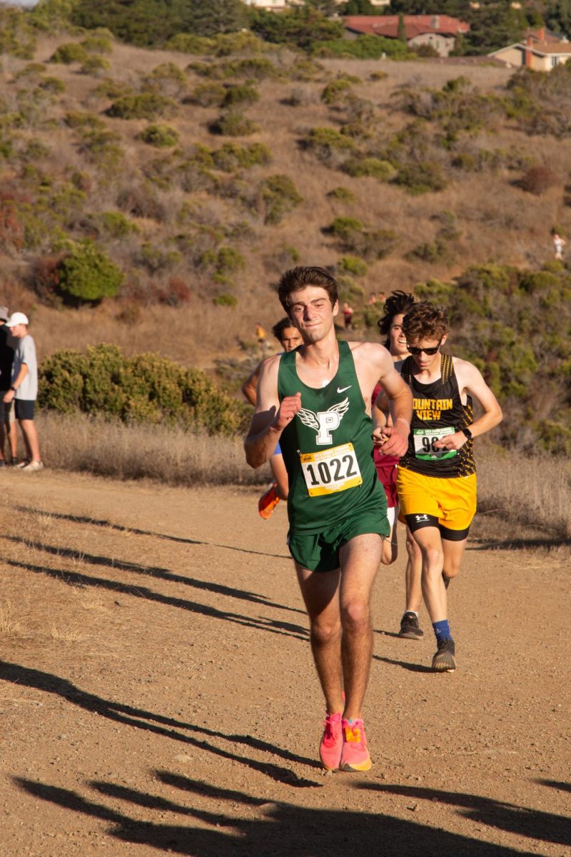 XC runner Zachary Spain (12). Photo by Malcolm Slaney