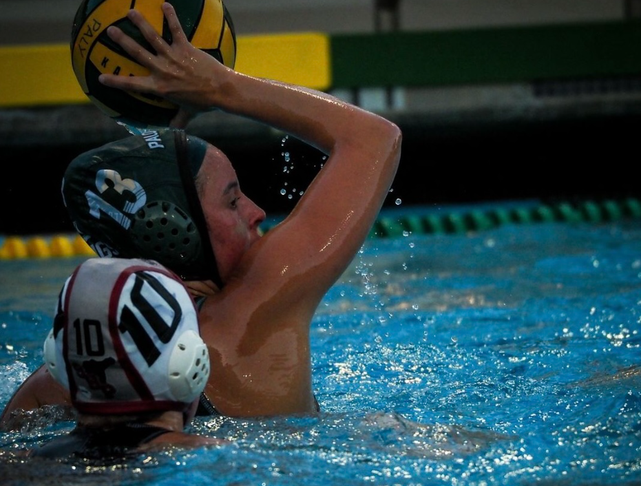 Paly Girls Waterpolo dominated Mountain View 17-2