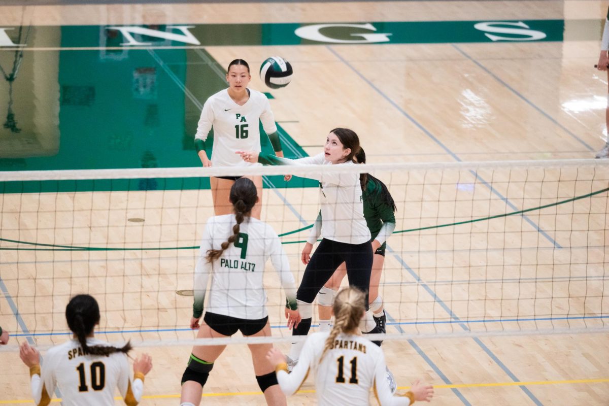 The Paly girls volleyball fall to Los Gatos 3-2 on Thursday night. 