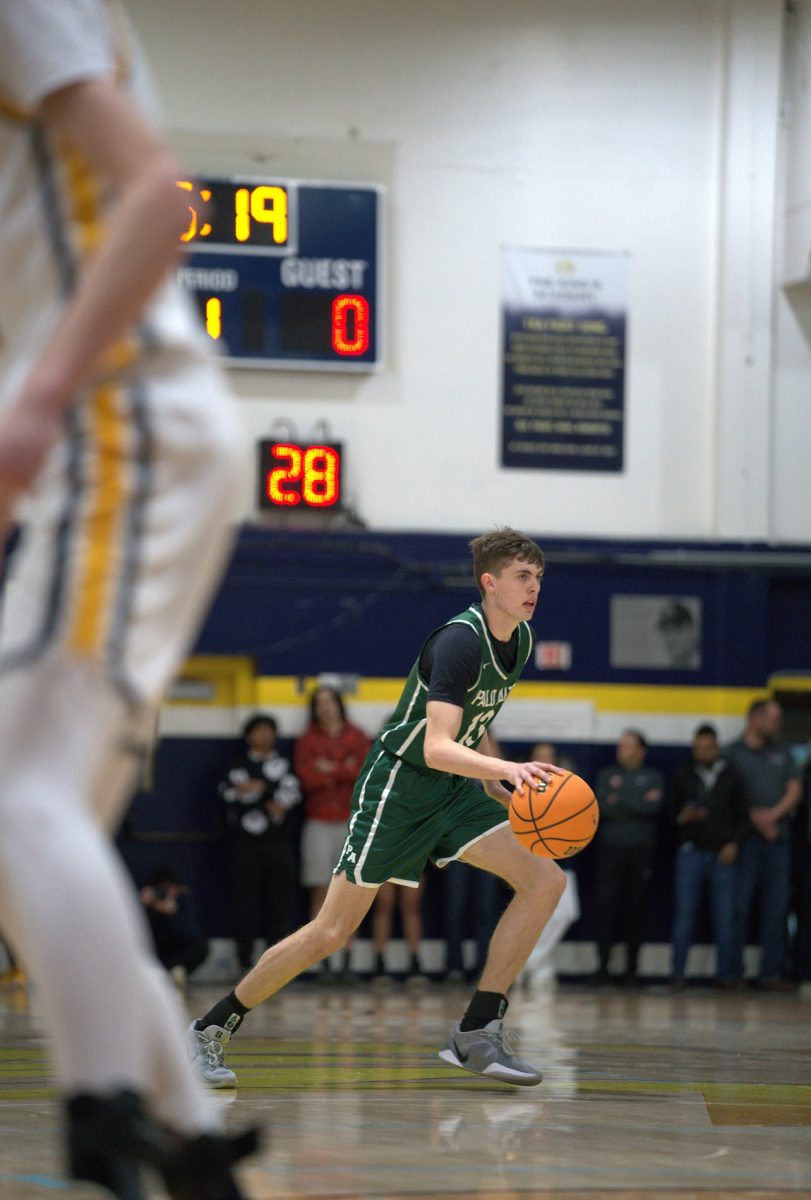 Senior Gavin Haase drives to the hoop in the NorCal Final against King's Academy